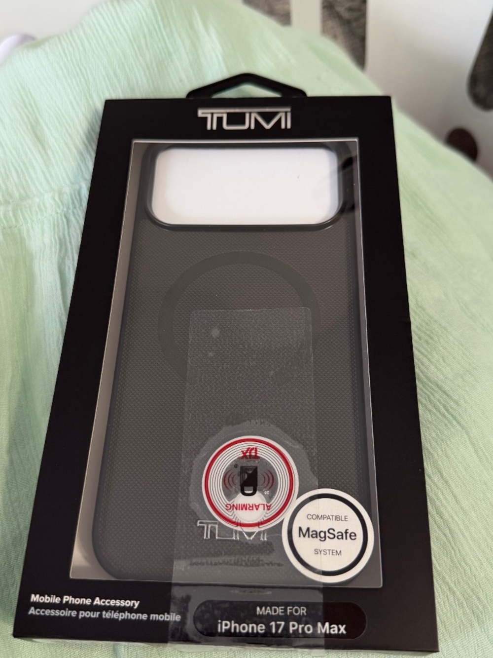 TUMI iPhone 17 Pro Max MagSafe Compatible Black Phone Case NEW